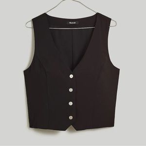 Madewell Katrina Crop Vest Top in Softdrape